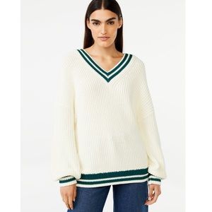 Free assembly off white and green oversized sweater. Size medium. NWT